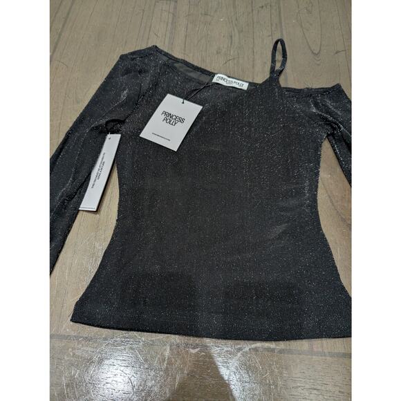 NWT Princess Polly AMARANTE TOP BLACK size 4 - Picture 3 of 7